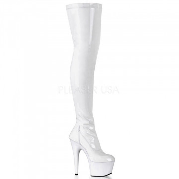 Pleaser ADORE-3000 Wht Str Pat/Wht