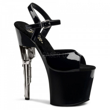 Pleaser BONDGIRL-709 Blk Pat/Blk