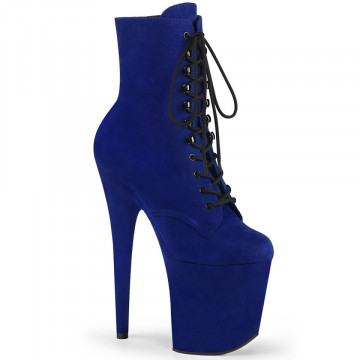 Pleaser FLAMINGO-1020FS Royal Blue Faux Suede/Roya
