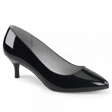 Pleaser Pink Label KITTEN-01 Blk Pat