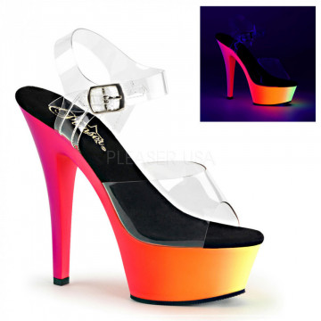 Pleaser RAINBOW-208UV Clr/Neon Multi