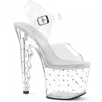 Pleaser SCALLOP-708SD Clr/Clr