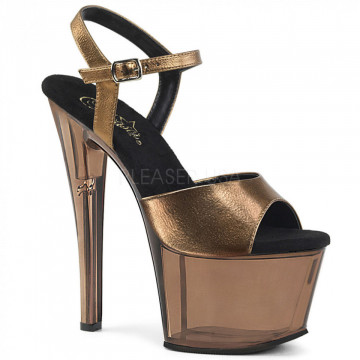 Pleaser SKY-309MT Bronze Metalic PU/Bronze Tinted