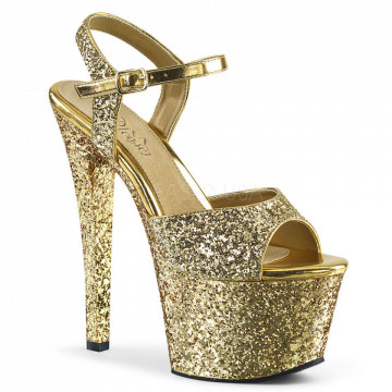 Pleaser SKY-310LG Gold Glitter/Gold Glitter