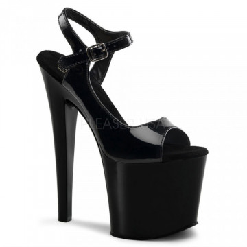 Pleaser TABOO-714 Blk Pat/Blk