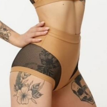 Polerina Anela – Black and Beige Bottom