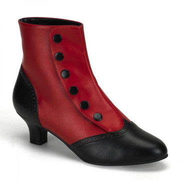 Bordello FLORA-1023 Red-Blk Pu