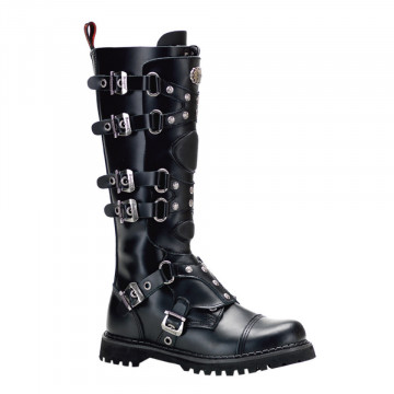 Demonia GRAVEL-22 Blk Leather