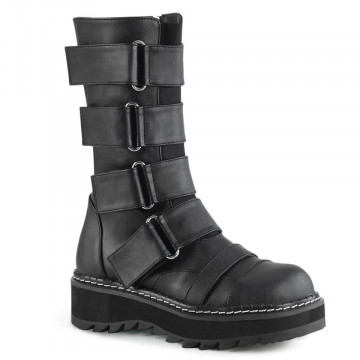 Demonia LILITH-211 Blk Vegan Leather