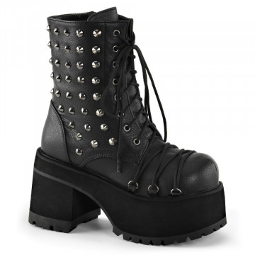 Demonia RANGER-208 Blk Vegan Leather