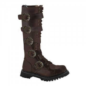 Demonia STEAM-20 Brown Leather