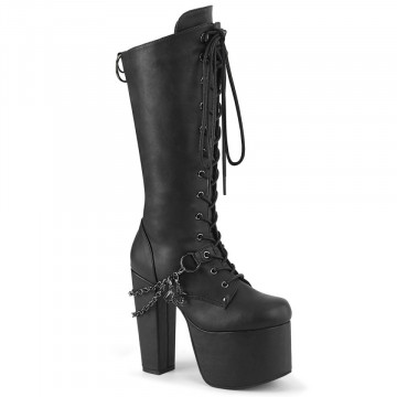Demonia TORMENT-170 Blk Vegan Leather