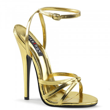 Devious DOMINA-108 Gold Metallic Pu