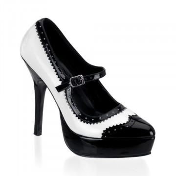 Devious INDULGE-542 Blk-Wht Pat