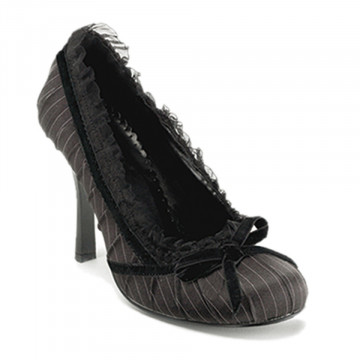 Funtasma DAINTY-420 Blk Pinstripes Satin