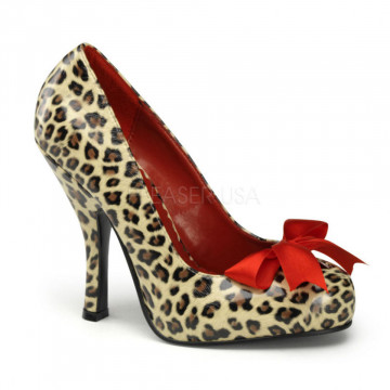 Pin Up Couture CUTIEPIE-06 Tan Pu (Cheetah Print)