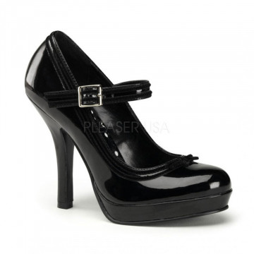 Pin Up Couture SECRET-15 Blk Pat