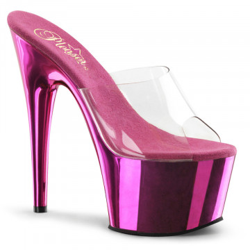 Pleaser ADORE-701 Clr/H. Pink Chrome