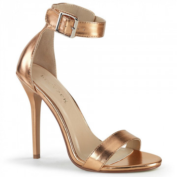 Pleaser AMUSE-10 Rose Gold Metallic Pu