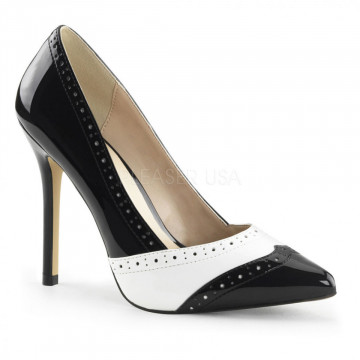 Pleaser AMUSE-26 Blk-Wht Pat