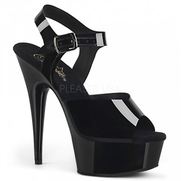 Pleaser DELIGHT-608N Blk (Jelly-Like) TPU/Blk