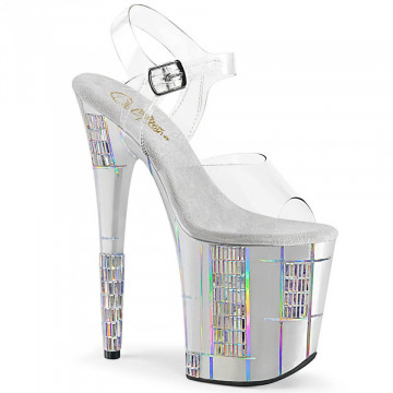 Pleaser FLAMINGO-808SHAPE-2 Clr/Slv