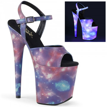 Pleaser FLAMINGO-809REFL Purple-Blue Reflective/Pu