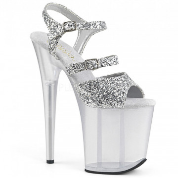 Pleaser FLAMINGO-874 Slv Glitter/Frosted Slv