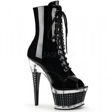 Pleaser ILLUSION-1021 Blk Pat/Blk