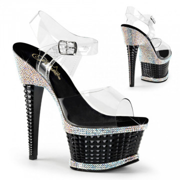 Pleaser ILLUSION-658RS Clr/Blk