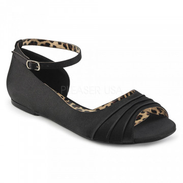 Pleaser Pink Label ANNA-03 Blk Satin