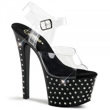 Pleaser STARDUST-708 Clr/Blk