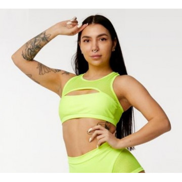 Polerina Anela Neon Top fine rete neon