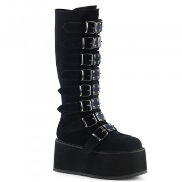 Demonia DAMNED-318 Blk Velvet