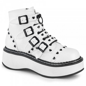 Demonia EMILY-315 White Vegan Leather