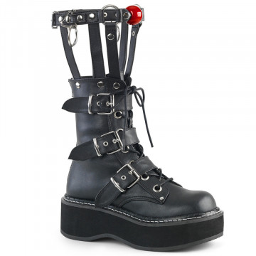 Demonia EMILY-355 Blk Vegan Leather