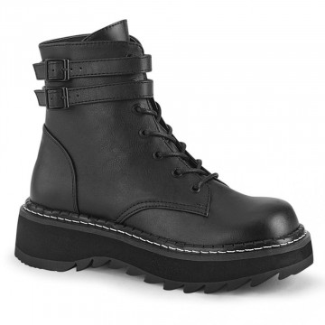 Demonia LILITH-152 Blk Vegan Leather
