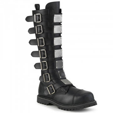 Demonia RIOT-21MP Blk Vegan Leather