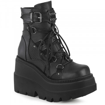 Demonia SHAKER-60 Blk Vegan Leather
