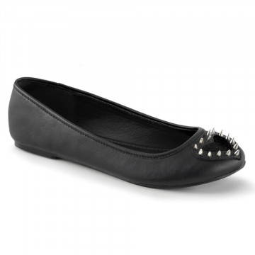 Demonia STAR-24 Blk Vegan Leather-Pony Faux Fur