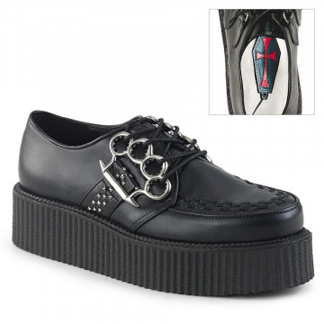 Demonia V-CREEPER-516 Blk Vegan Leather