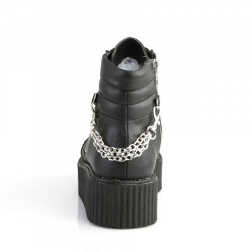 Demonia V-CREEPER-565 Blk Vegan Leather