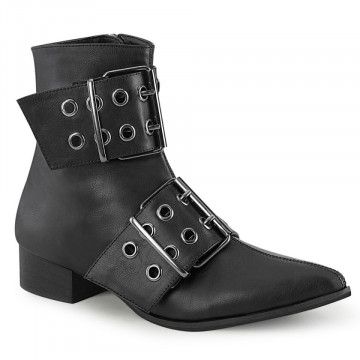 Demonia WARLOCK-55 Blk Vegan Leather