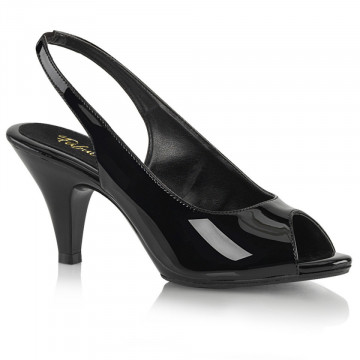 Fabulicious BELLE-368 Blk Pat/Blk