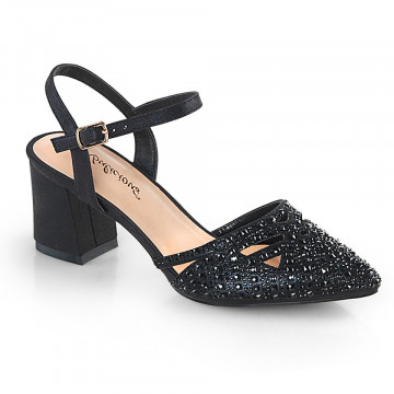 Fabulicious FAYE-06 Blk Shimmering Fabric