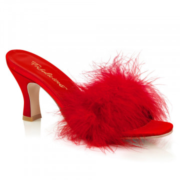 Fabulicious FLAPPER-01F Red Pu-Fur
