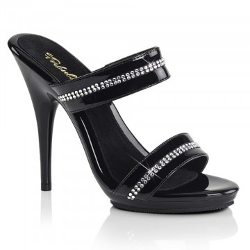 Fabulicious POISE-502R Blk Pat/Blk