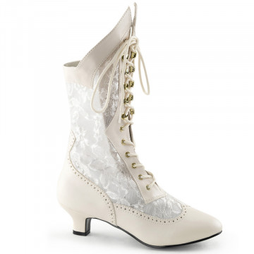 Funtasma DAME-115 Ivory Pu-Lace