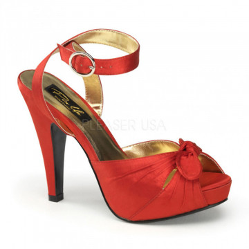 Pin Up Couture BETTIE-04 Red Satin
