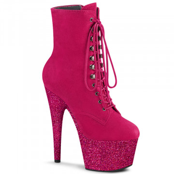 Pleaser ADORE-1020FSMG Red Faux Suede/Pink Spedizione subito h24 sda
